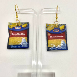 Cheese Earrings - Mini Brands Earrings - Kraft Earrings - Taco Earrings